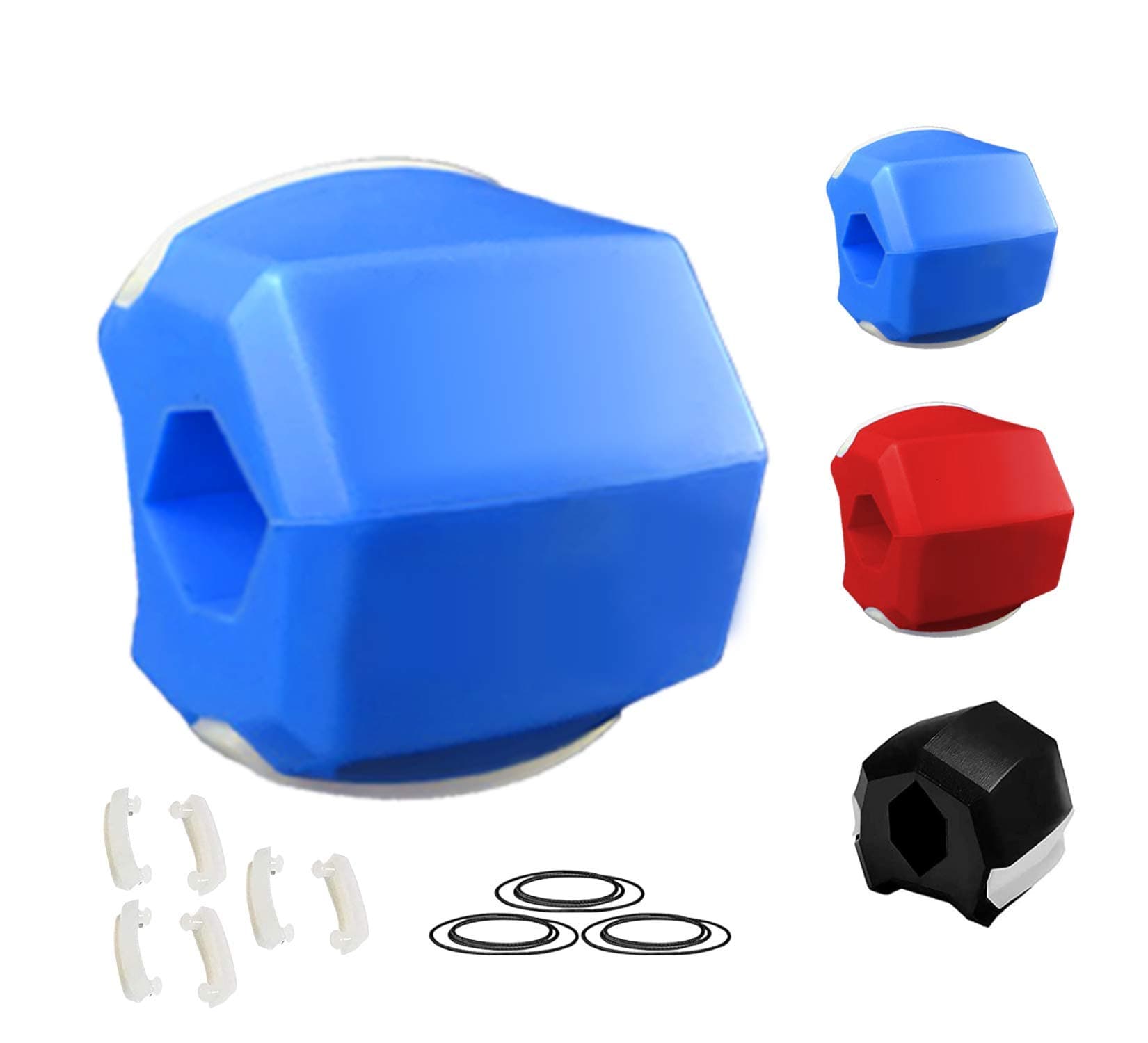 Jawline Exerciser Jaw Exerciser Jaw line chewer Toning And Neck Facial Define Your Jawline Slim and Tone Your Face Double Chin Reducer Look Younger and Healthier (Blue)