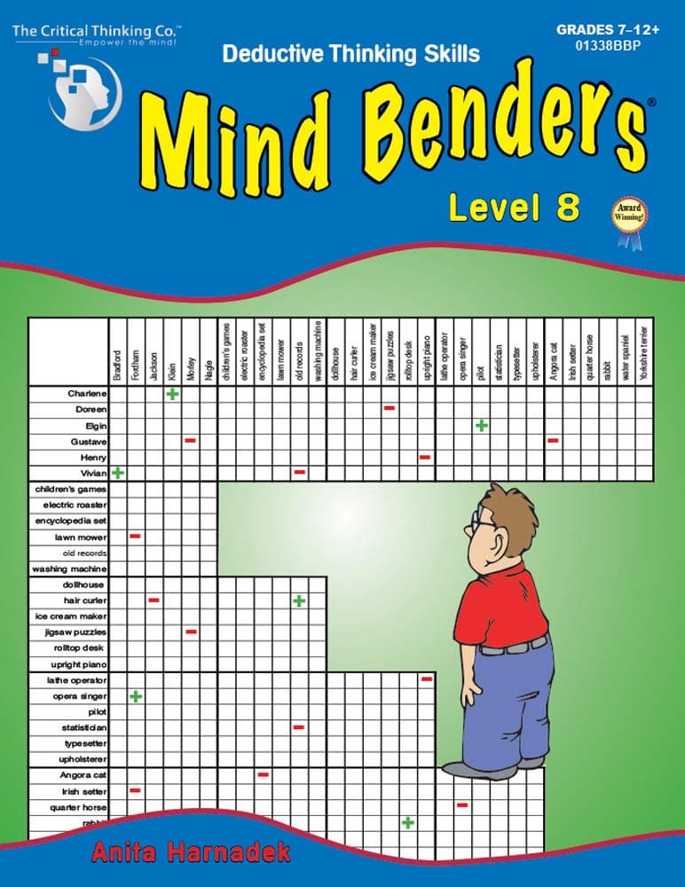 Mind Benders: Deductive Thinking Skills, Book 8, Grades 7-12+ by Anita Harnadek (2011-05-04)