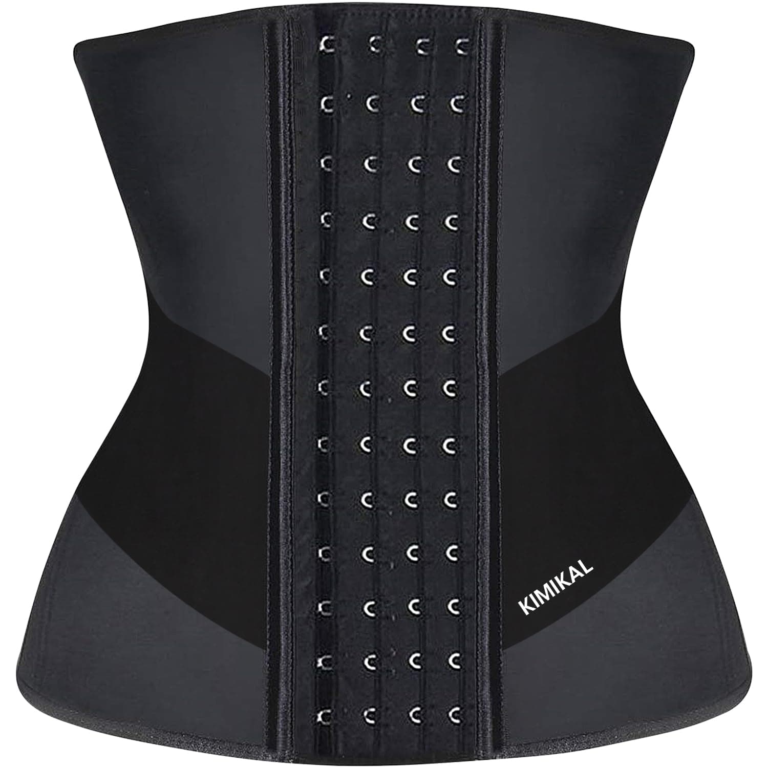 KIMIKAL Women Waist Trainer Corset Belt: Under Clothes Sport Tummy Control Long Torso Shapewear Black, Black, M