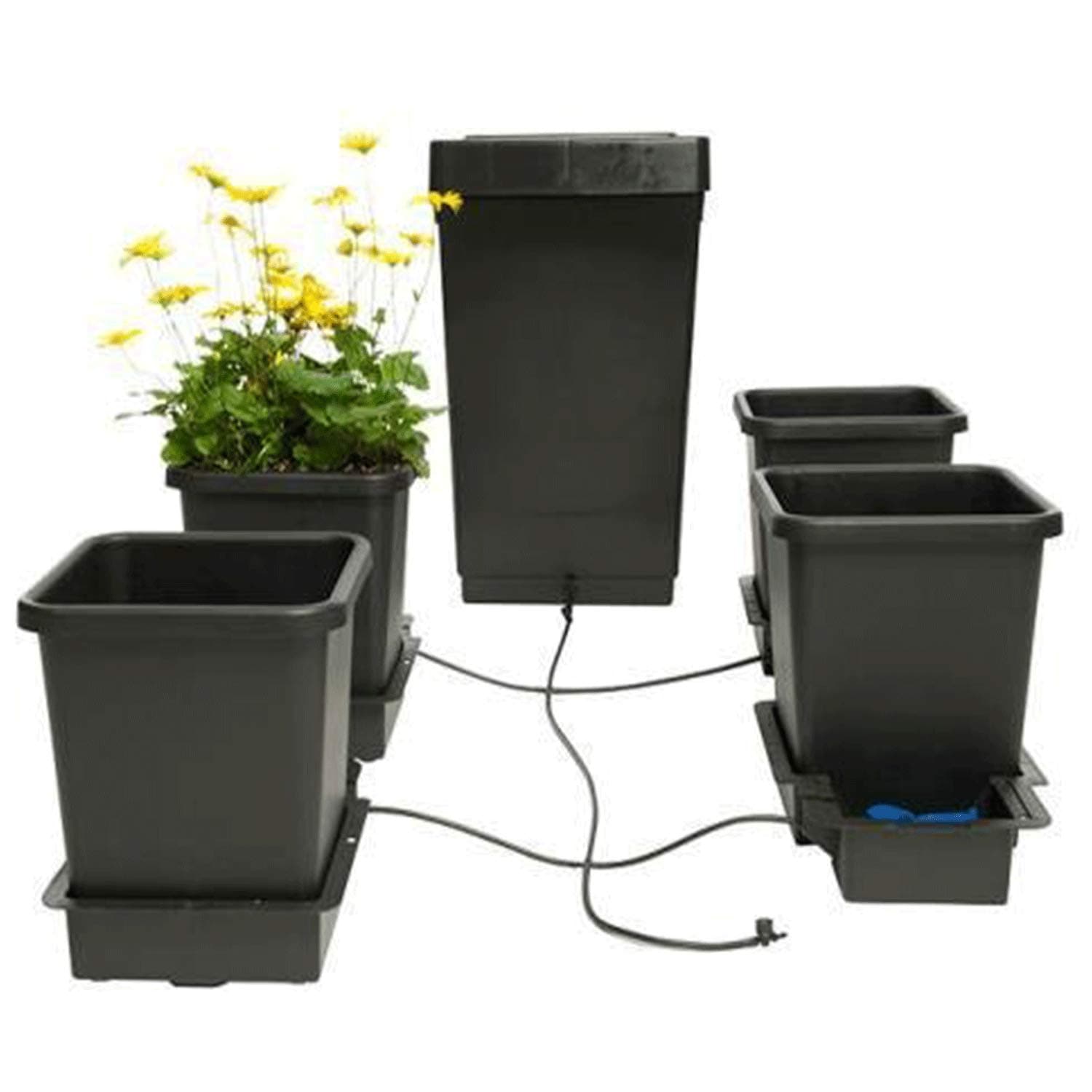 4 Pot System with 12.4 Gallon Reservoir (3.9 Gallon pots)