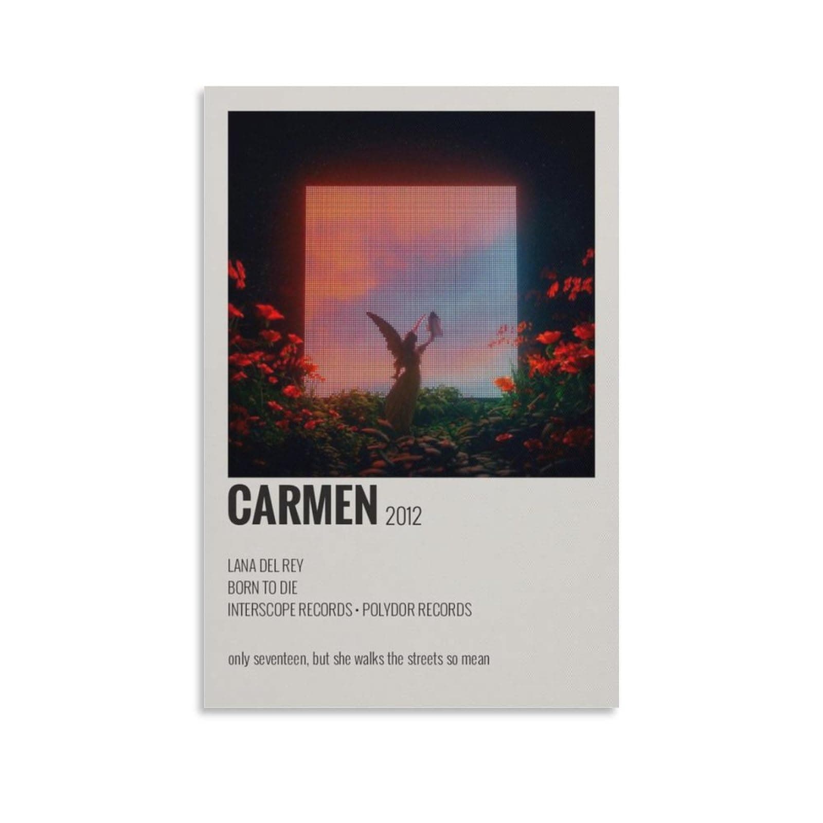 Lana Del Rey Carmen 2012 Canvas Poster Bedroom Decor Sports Landscape Office Room Decor Gift Unframe-style 24x36inch(60x90cm)