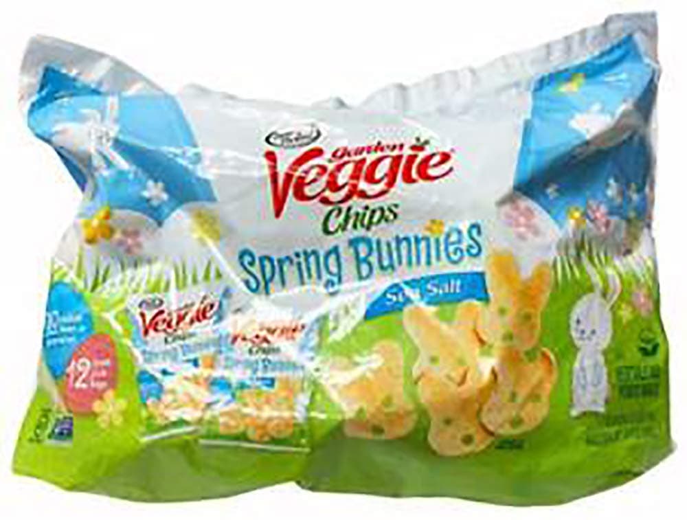 Sensible Portions Easter Spring Bunnies Sea Salt Garden Veggie Chips 12 Bags