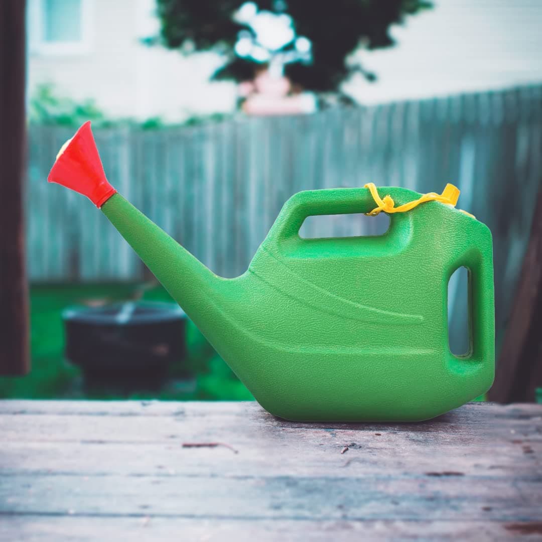 Gate Garden Watering Can (5L) | Plastic Green Water Can With Sprayer for Plants/Garden | Indoor Outdoor Watering Shower Can | Sprinkler for Plants