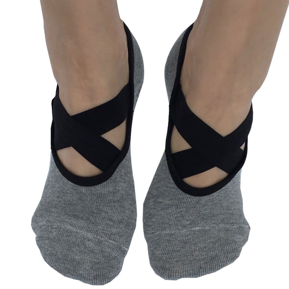 Topwhere Luxury cotton Non Slip Yoga Socks, Woman Hygienic Sport Socks with Sticky Bottom for Stability