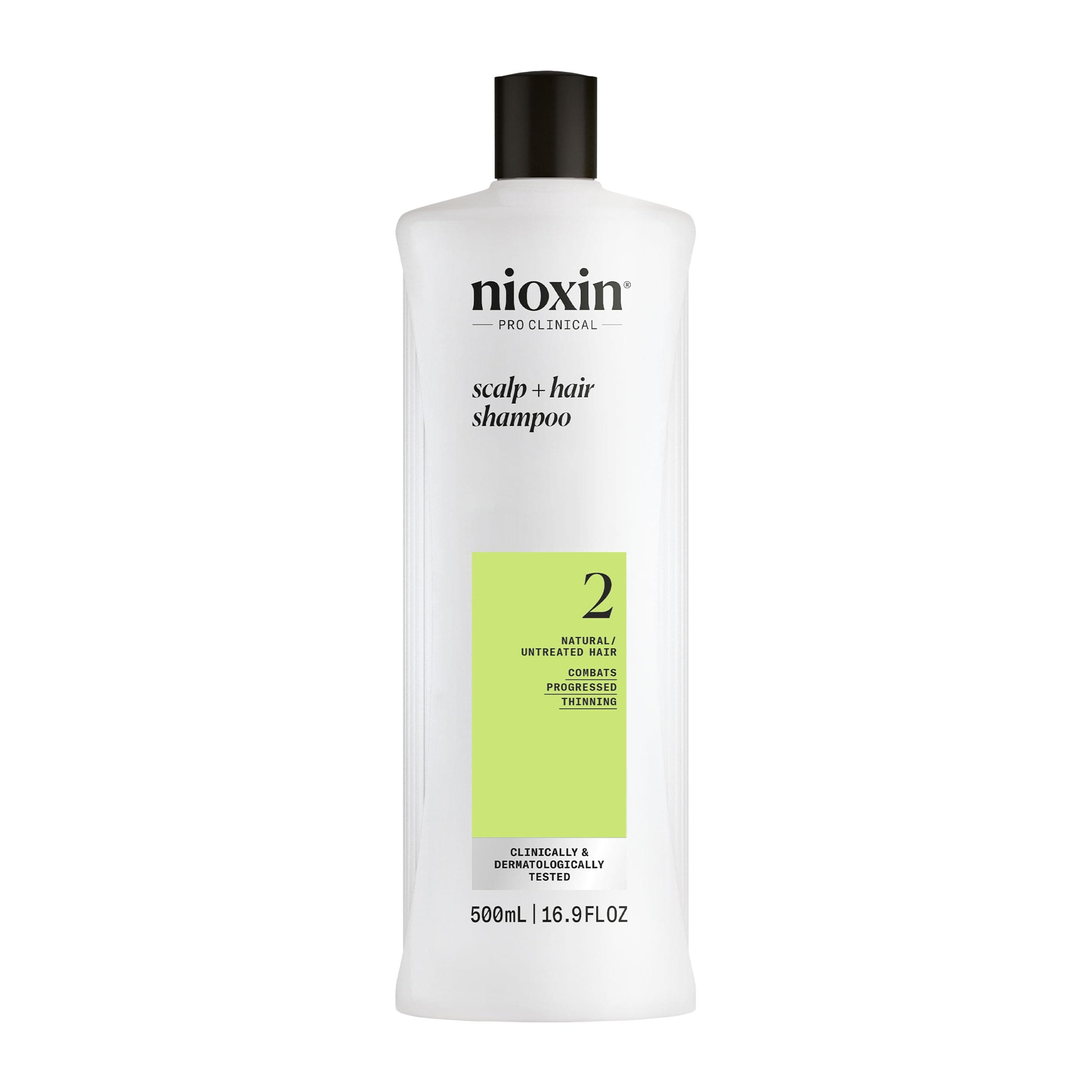 System 2 Scalp + Hair Thickening Shampoo for Natural Hair with Progressed Thinning | Cleanse & Boost Hair Density with Niacinamide & Biotin