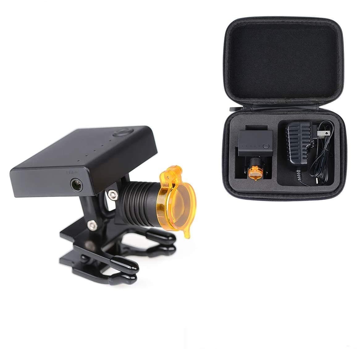 3W Portable LED Wireless Headlight with Optical Filter for Binocular Loupe