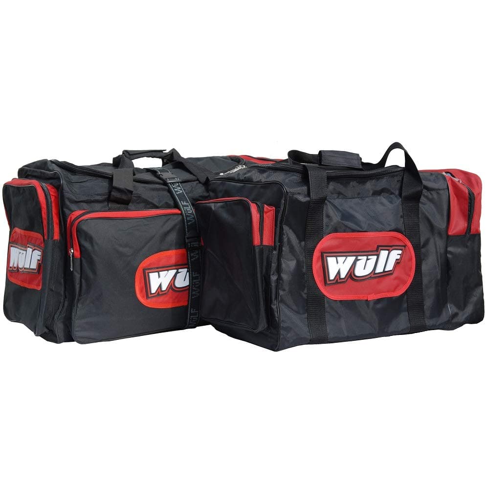 WULFSPORT NEW JUMBO LUGGAGE KIT BAG Motorbike Motocross Enduro Off Road Trials Kit Bag - Red