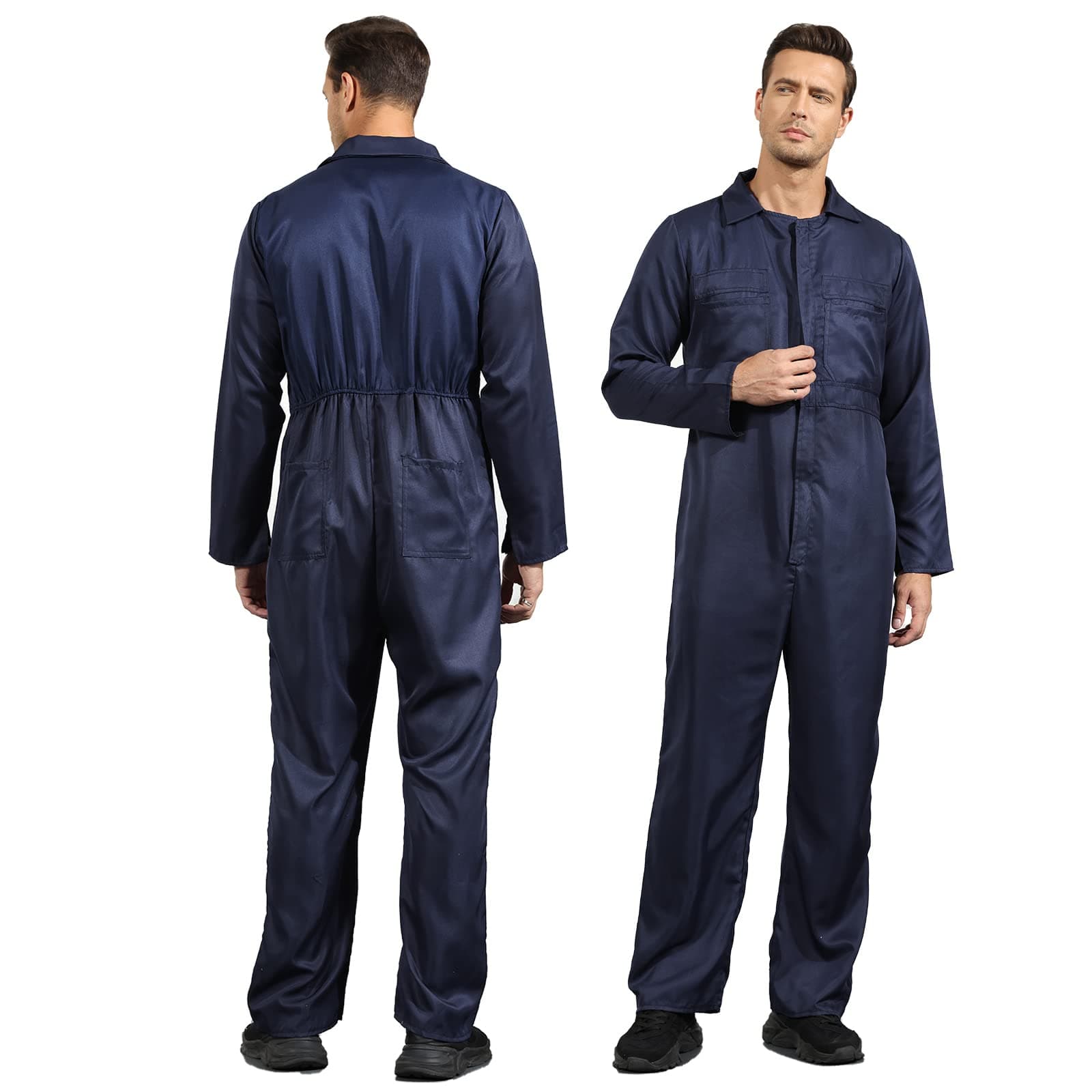 Coveralls for Men Work Navy Blue Adult Jumpsuit Cosplay Costume for Adult