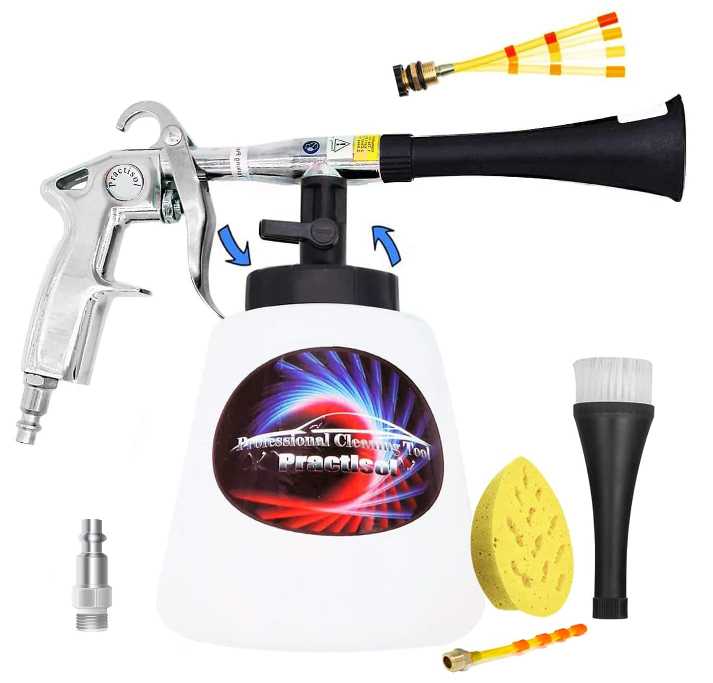 Car Interior Cleaner Auto Detail Tools Car Detailing Kit(Needs Air Compressor) High Pressure Car Cleaning Gun Car Cleaning Kit for Vehicle Upholstery Carpet Seat