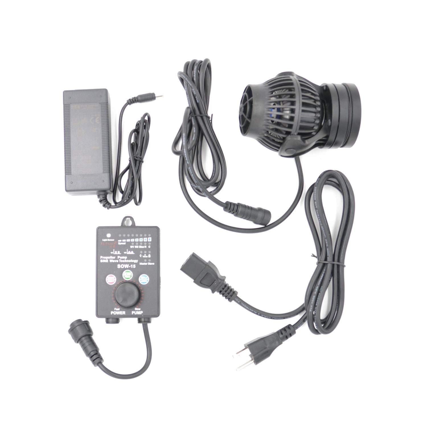 SOW Wave Maker Flow Pump with Controller for Marine Reef Aquarium (SOW-15)