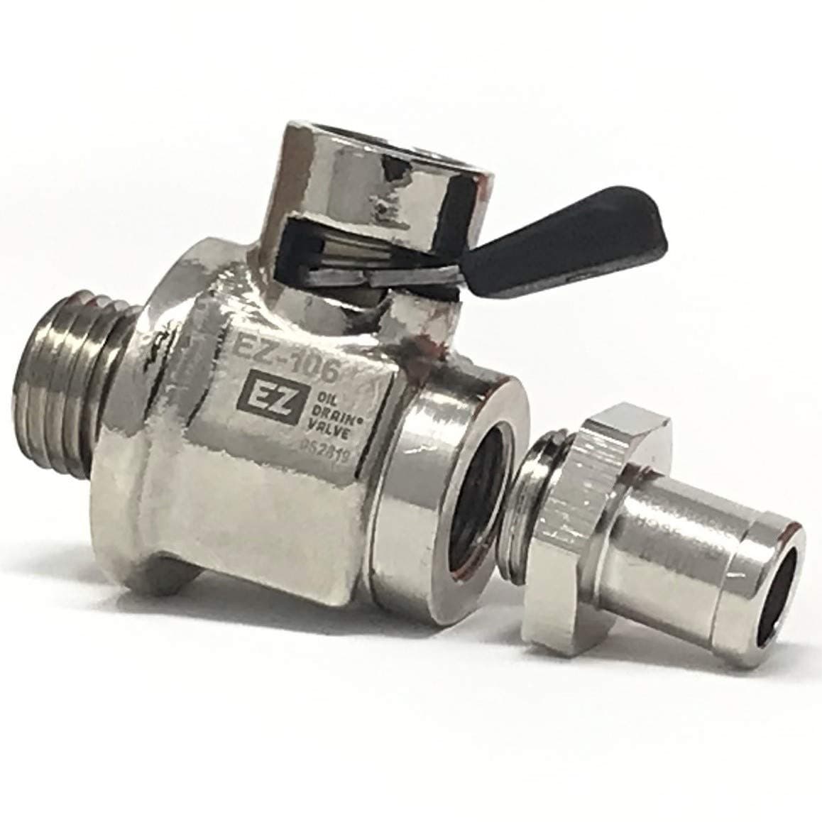 EZ-106 EZ Oil Drain Valve with Removable Hose End Combo