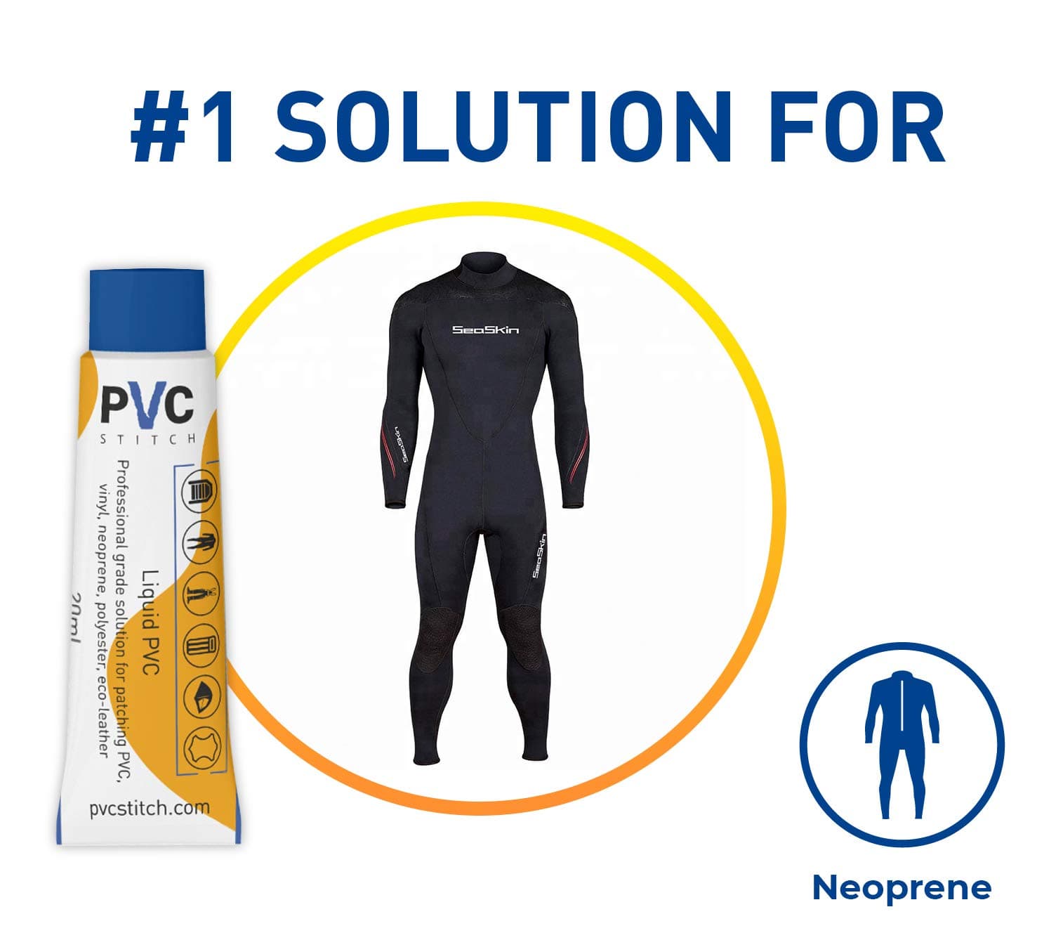 PVC Stitch Paddle Board Patch, Inflatable Paddle Board Patch, ISUP Patch, Inflatable Boats Patch, Rafts Patch, Underwater Gear Patch, Above Ground Pools Patch, Hot Tubs Patch, and Much More