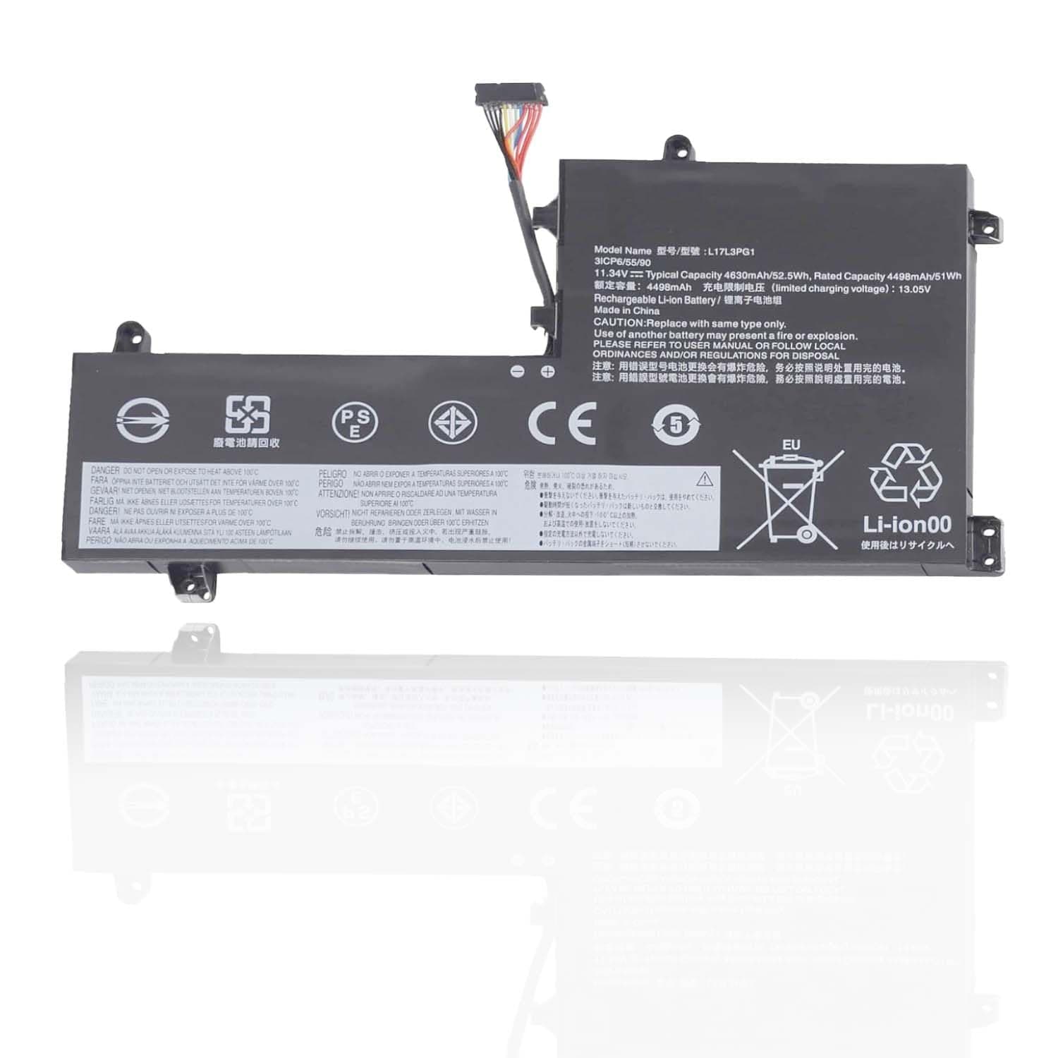 L17L3PG1 Laptop Battery for Compatible Lenovo Legion Y530-15ICH Y540-15IRH-PG0 Y540-17IRH-PG0 Y740-15IRHG Y740-15IRHG Y7000 2019 Y7000P L17M3PG3 L17C3PG1 L17S3PG1 Laptop Battery