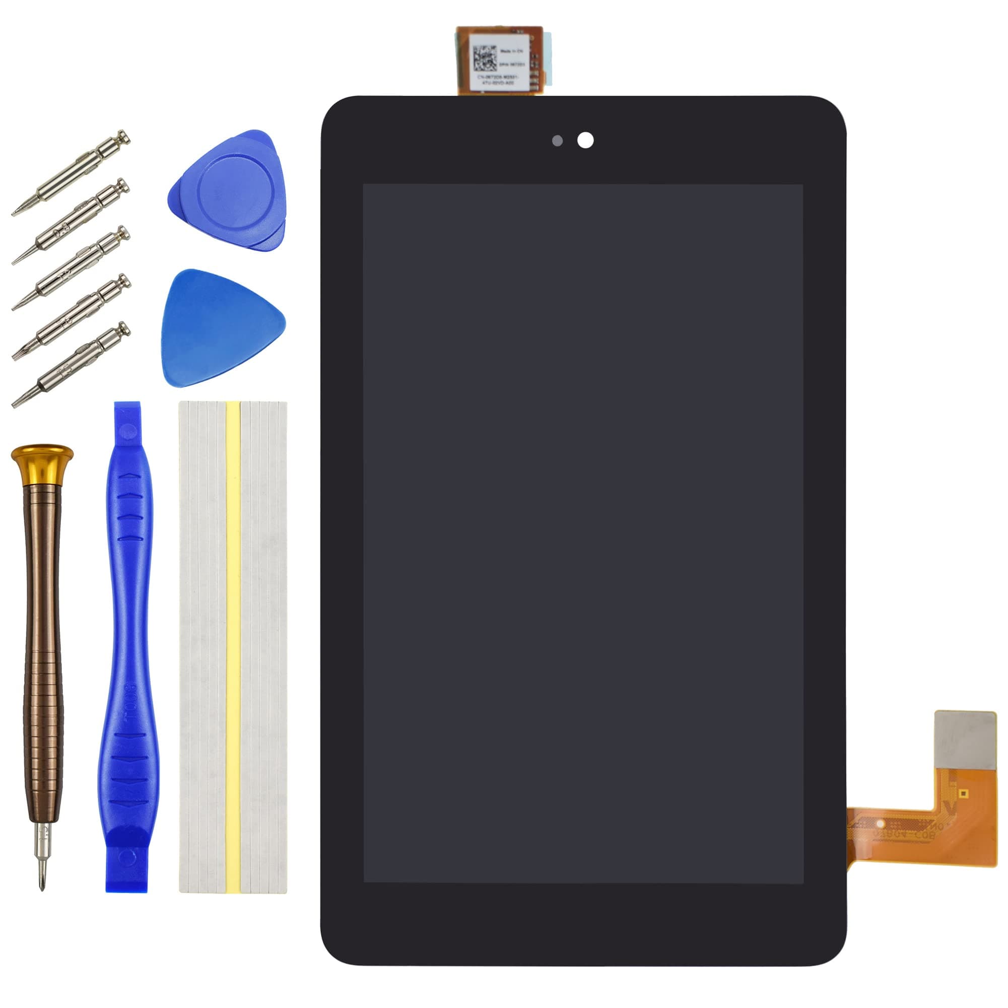 for Dell Venue 7 Screen Replacement for Dell Venue 7 Dell Venue 7 3730 LCD Display Touch Digitizer Assembly Repair Parts 7.0" Black