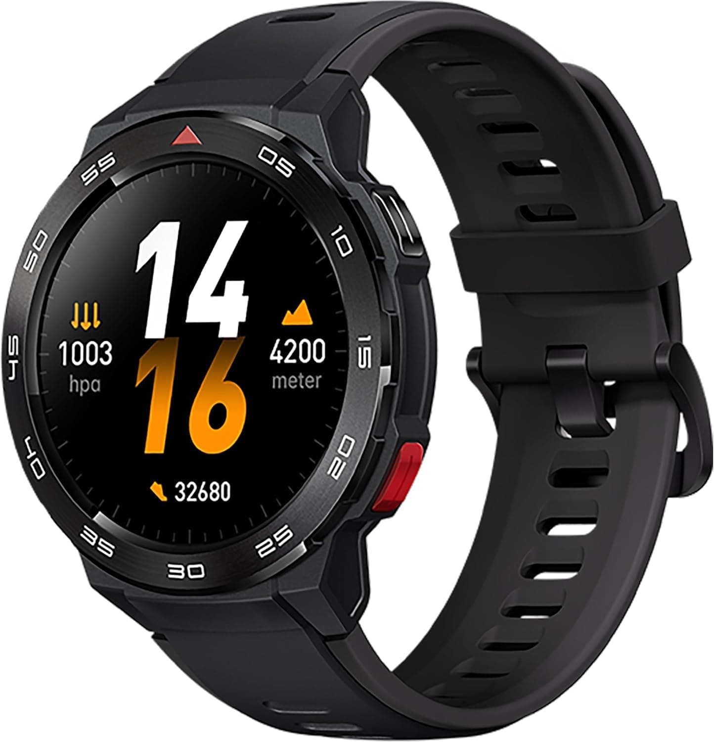 Mibro Smart Watch GS Pro (Black) - 1.43" Amoled Display, Bluetooth Calling, 20 Day Battery Life, 5ATM Waterproof, GPS Positioning, 105 Sports Modes, Heart Rate Monitoring, Sporty Style Strap