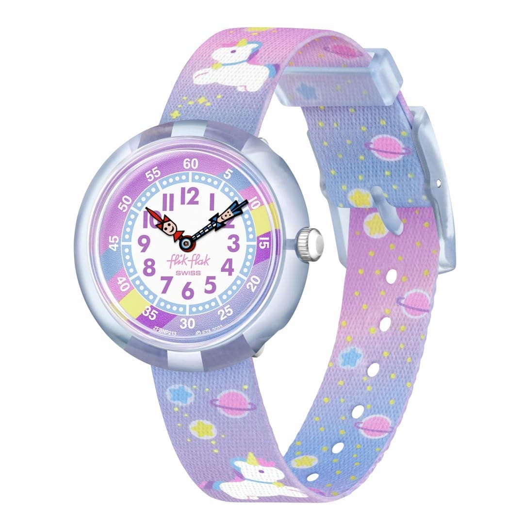 Girl Kids Watch Biosourced Quartz Waterproof Cuddly Unicorn