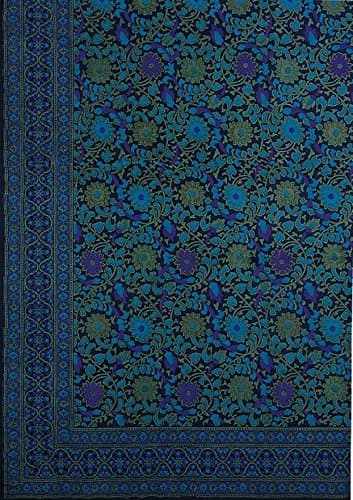 Indian Bedspread Cotton Sunflower Print Queen-King 106" x 106"