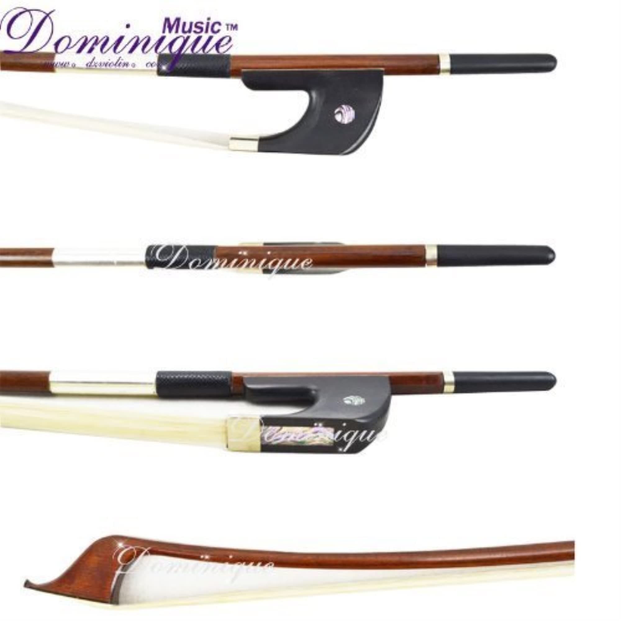 Model DM2629 Double Bass Bow 3/4 Size Top Brazil Wood German Type … (3/4 - Size)