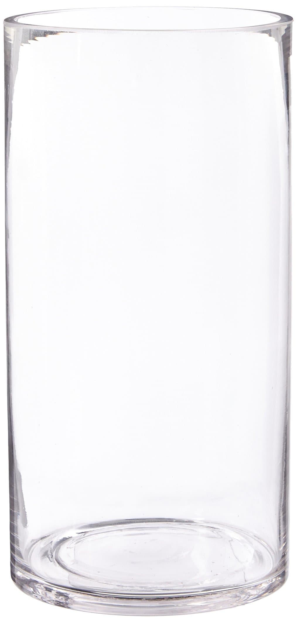 WGV Clear Cylinder Glass Vase, 5 by 10-Inch