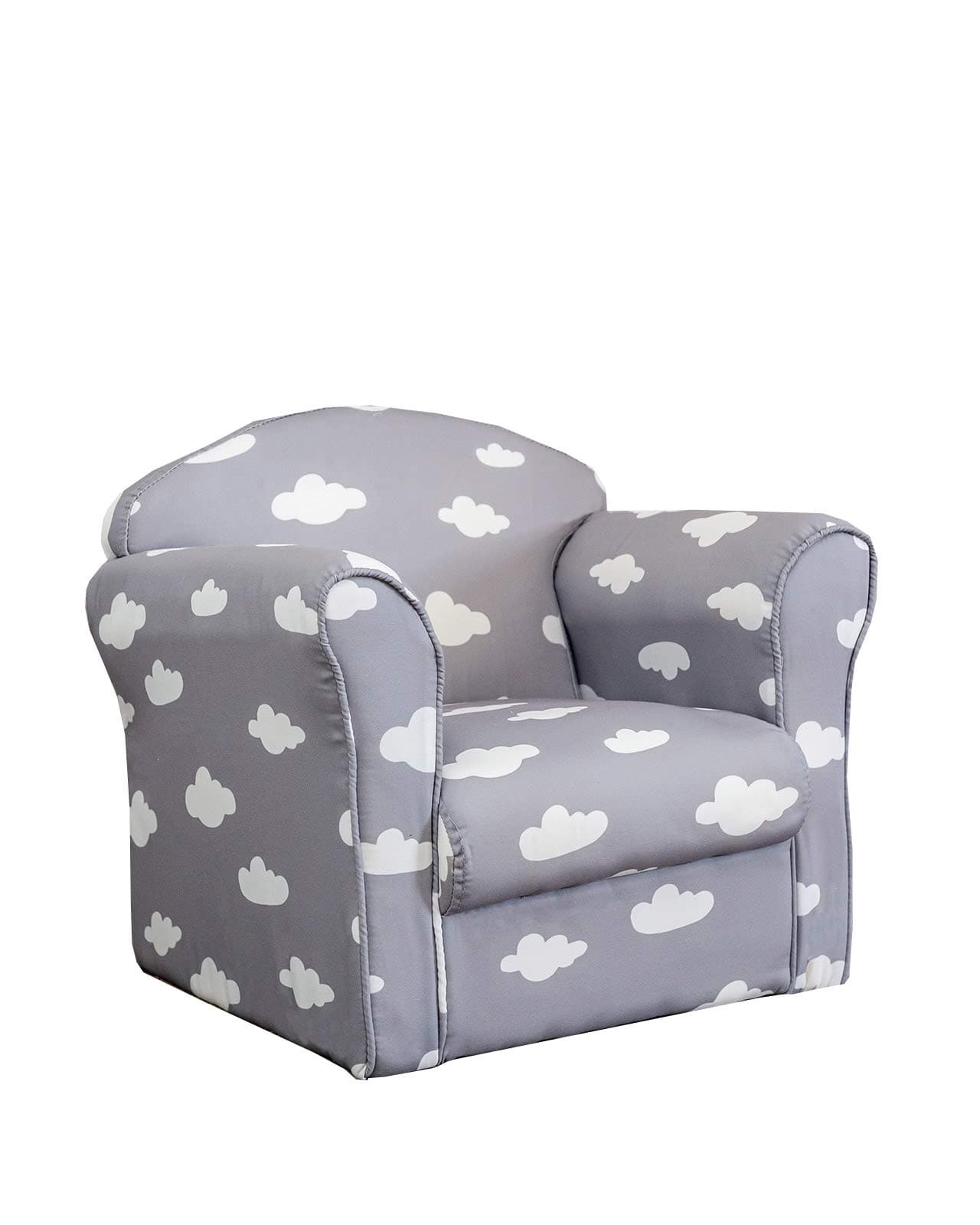 Sue Ryder Children's Grey and White Cloud Armchair Tub Chair Patterned Kids Comfy