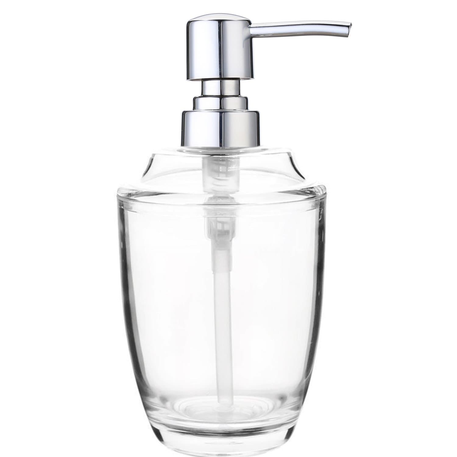 NPL Soap Dispenser Pump Bathroom Kitchen 12 Oz Clear Plastic Countertop Lotion Dispenser 350ML Liquid Bottle Hand Wash Pneumonia Disinfectant Kill Viruses