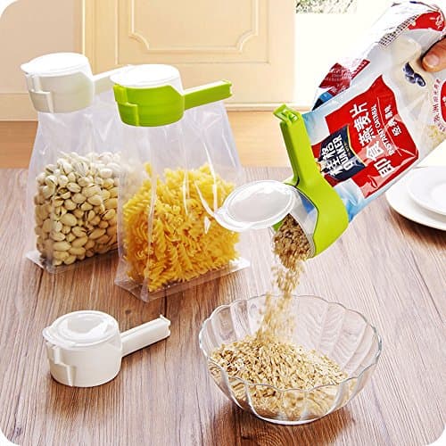 Money coming shop Strong Food Bag Sealing Clip Seal Home Clips Moisture-proof Sealing Effect Clamp With Discharge Nozzle Sealer Kitchen Snack Tool (Color:Send Randomly)