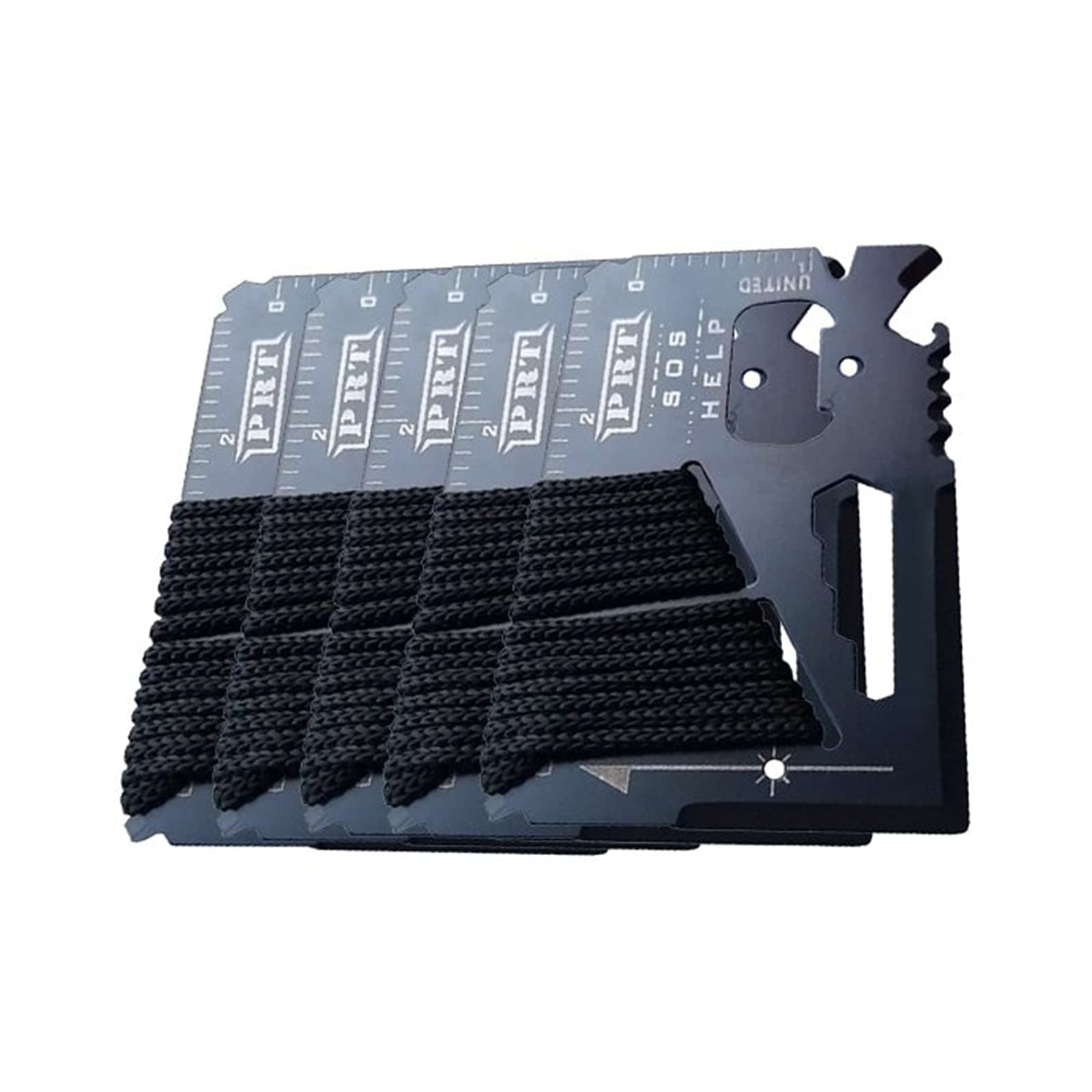 14in1 Credit Card Multitool - Wilderness Survival Multi-Tools (5 Pack) | 14in1 Credit Card Multitool | Bugout Emergency Apocalypse Prepper Gear Tool for Camping, Outdoor Urban Survival