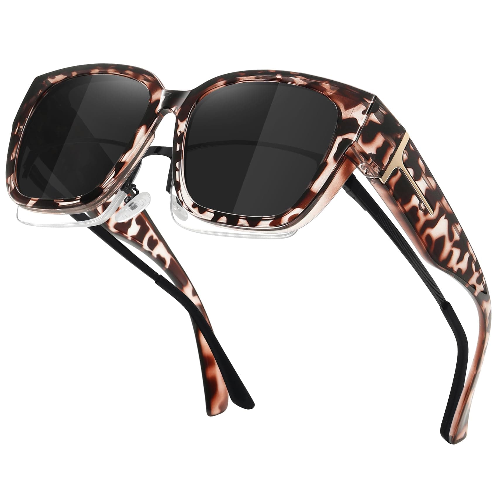 Oversized Fit Over Glasses Sunglasses for Women Men Large Trendy Polarized Sunglasses for Driving UV Protection