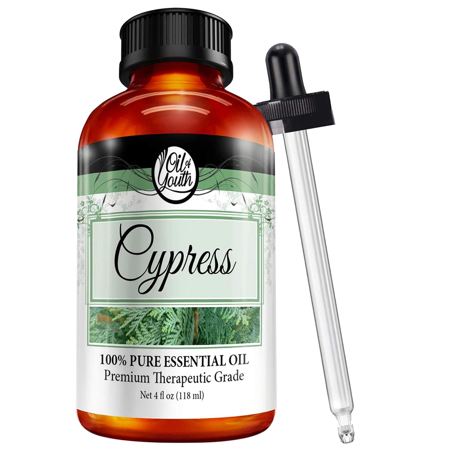 Oil of Youth Cypress Essential Oil 4 oz – Therapeutic Grade Aromatherapy Oil