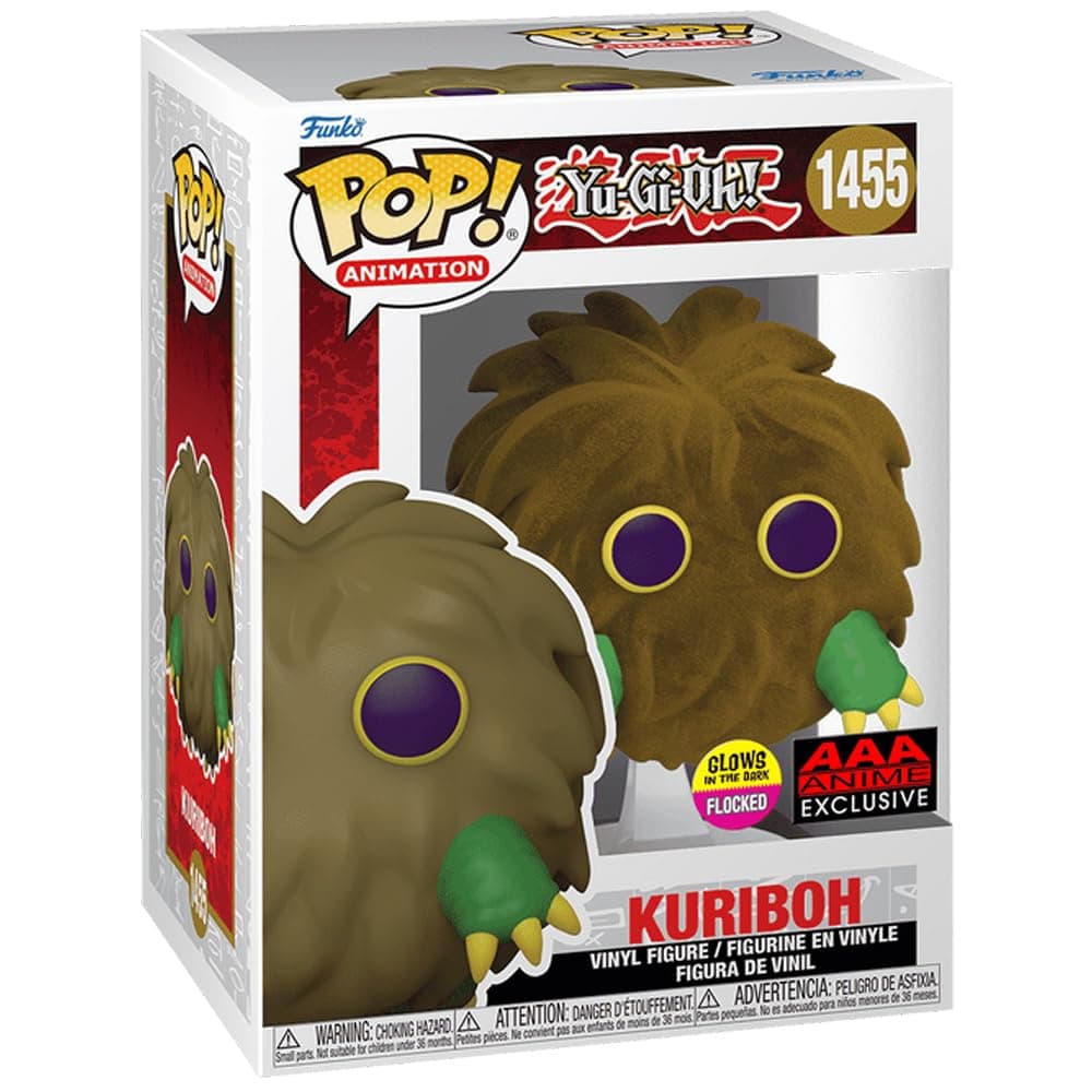 Pop! Animation: Yu-Gi-Oh! - Kuriboh (Flocked & Glow in The Dark) Special Edition Exclusive #1455