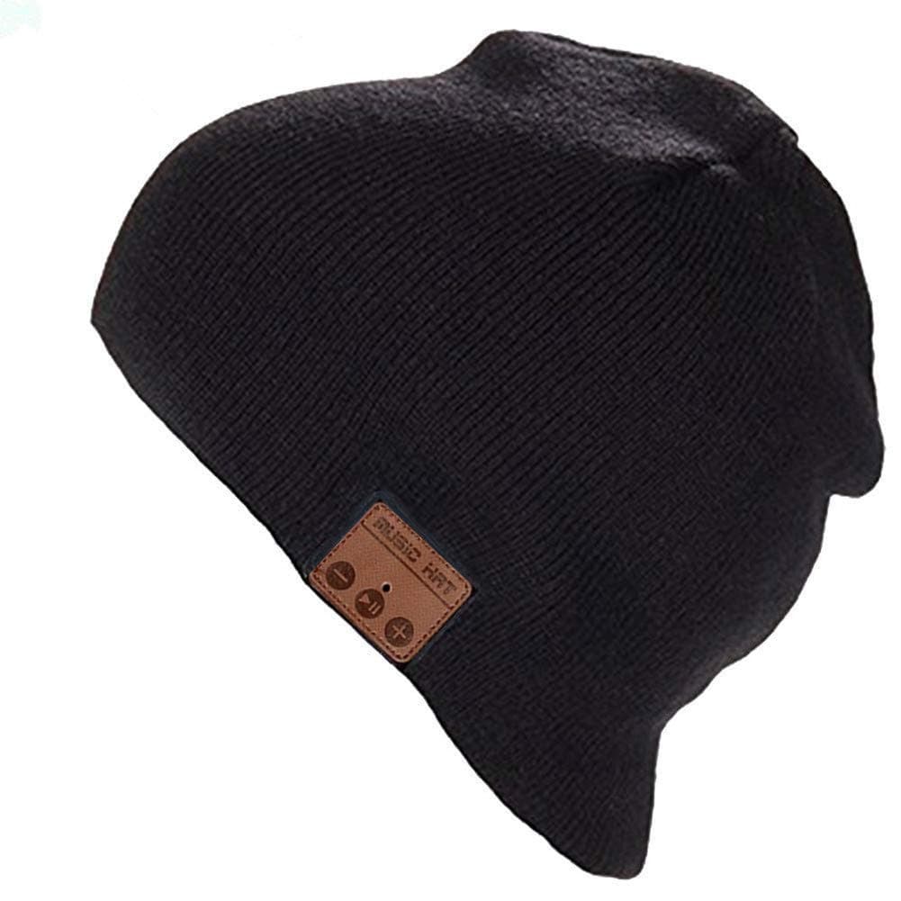 Wireless Bluetooth Beanie Hat Unisex Women Men Winter Warm Music Knitted Cap with Stereo Headphone Headset Speaker Mic Hands-Free for Running Skiing Skating Hiking