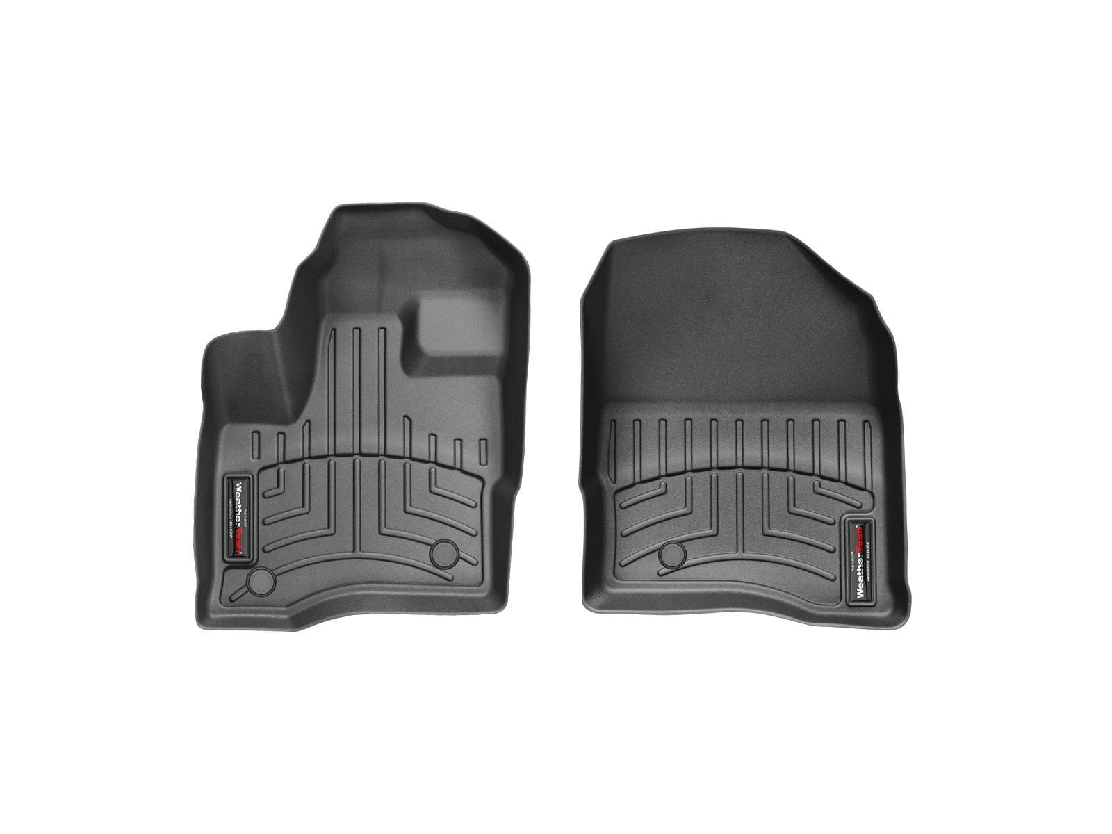 WeatherTech Custom Fit FloorLiners for MKS, Taurus - 1st Row (443021), Black