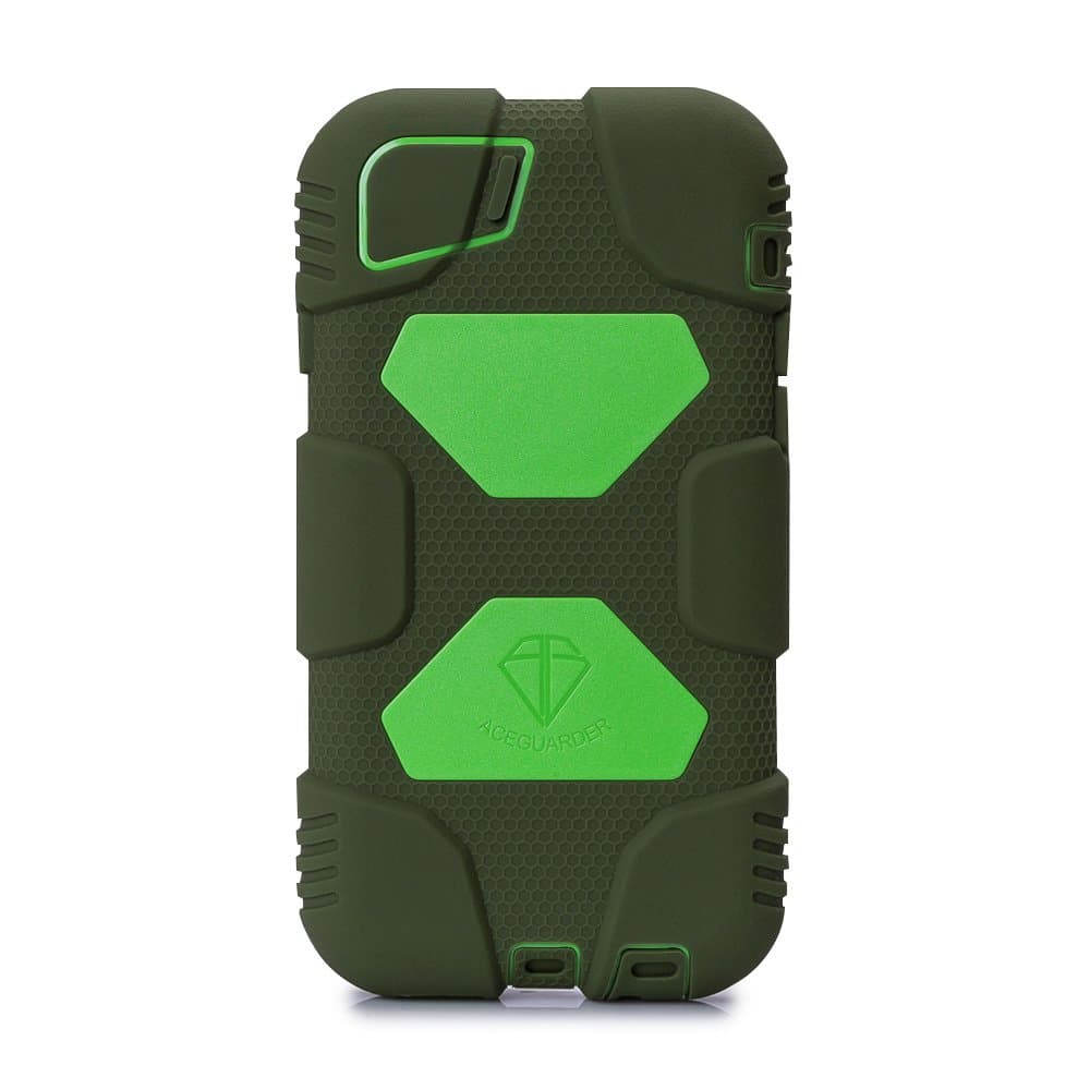 Iphone 6 Case, Aceguarder New Hot [Shockproof] [Light Weight] [Rainproof] Extreme Duty Screen Protector Cover Case with Stand for Iphone 6 4.7 Inch (Olive/green)