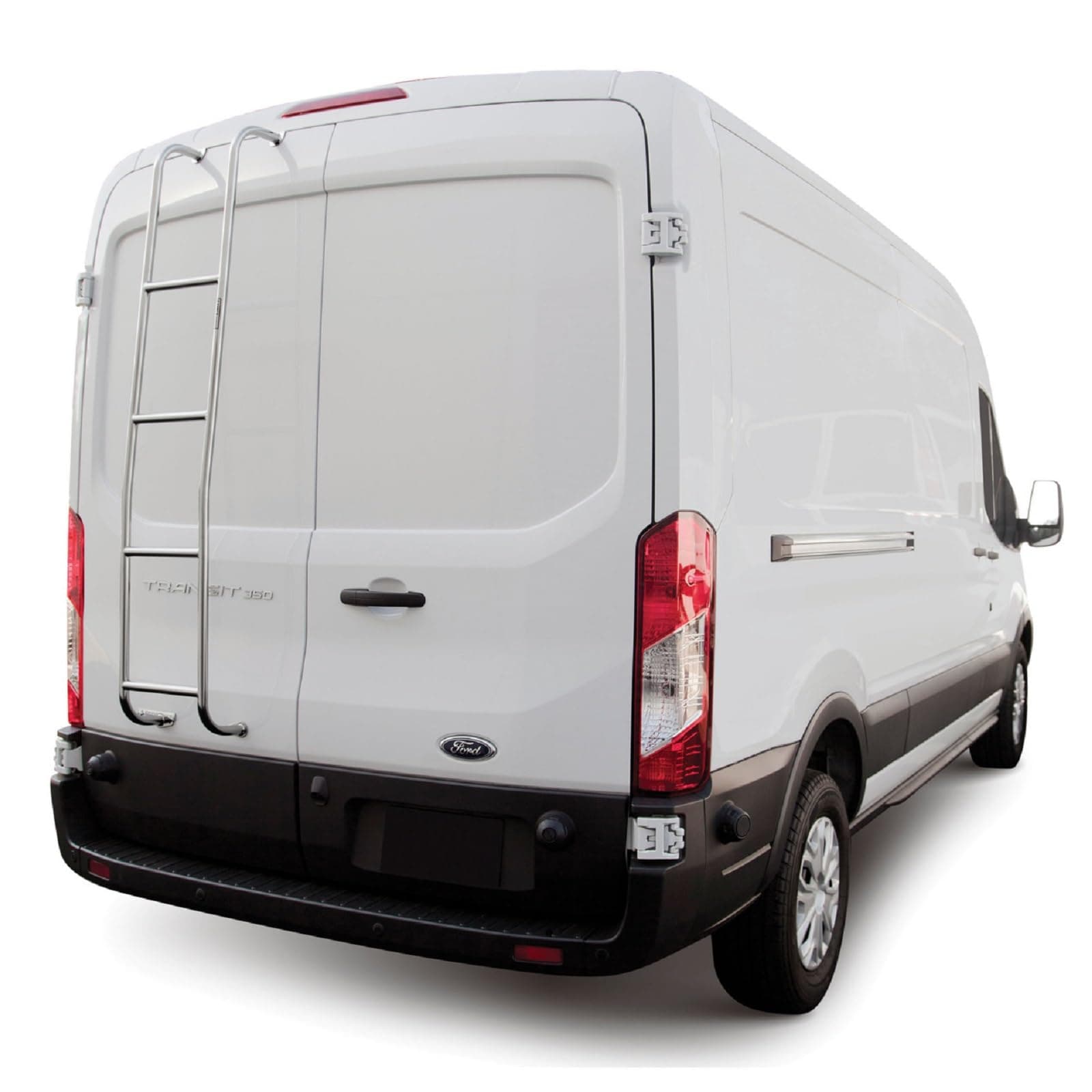 Surco 093TM Stainless Steel 4-Step Van Ladder - Compatible with 2014-25 Ford Transit Medium Roof Vans