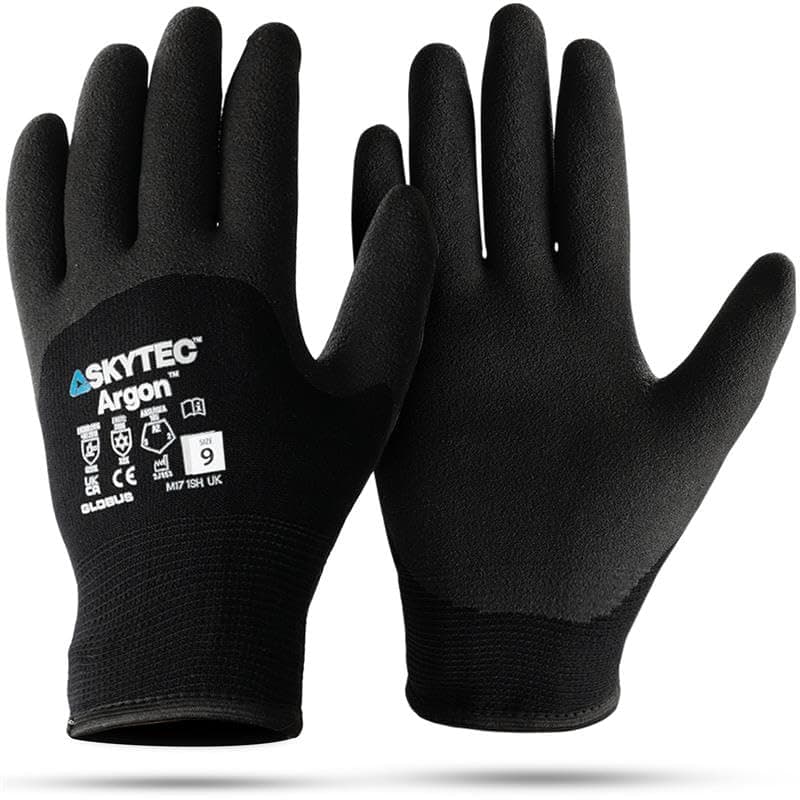 Thermal Gloves - 1 Pair Heavy-Duty Winter Work Gloves for Men & Women - Lightweight, Argon-Insulated, Cold & Water-Resistant Safety Gloves for Secure Grip - Medium