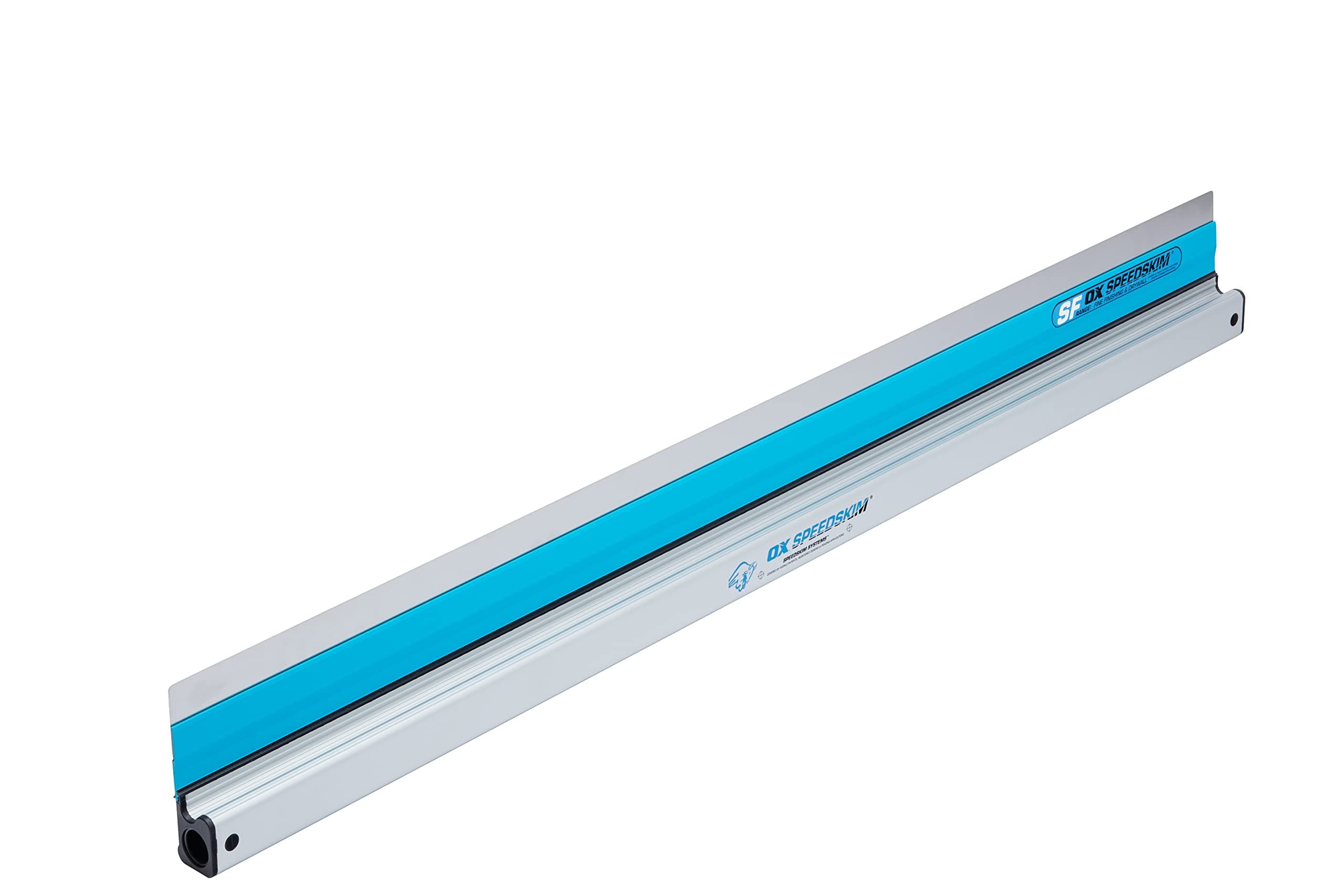 OX Speedskim Plaster Skimming Finishing Rule - SF 1200mm I Stainless Steel Flex Blade & Extruded Aluminium Handle
