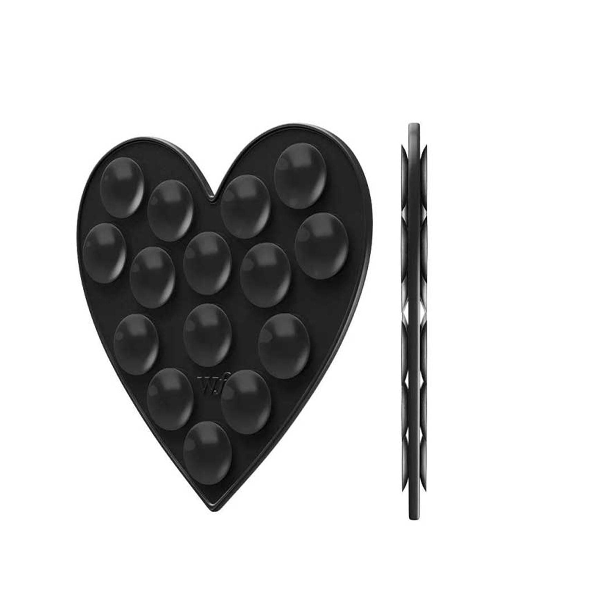 Wildflower Cases - Black Heart Stickeez, Compatible with Apple iPhones | Pink Trendy Cute Viral - Durable, Easy to Attach, Lightweight, Reusable, Double-Sided Suction, Women-Owned Small Business