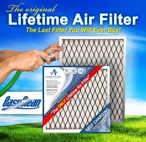 15x20x1 Lifetime Electrostatic AC Furnace Air Filter. Washable. Never Buy Another Filter Again