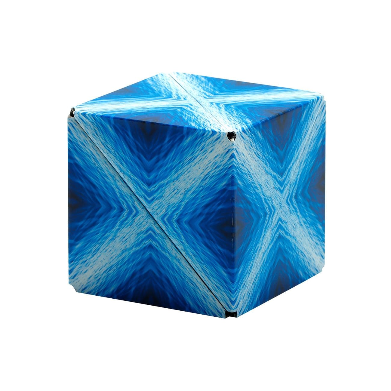SHASHIBO Shape Shifting Box - Award-Winning, Patented Fidget Cube w/ 36 Rare Earth Magnets - Extraordinary 3D Magic Cube - Shashibo Cube Magnet Fidget Toy Transforms Into Over 70 Shapes (Blue Planet)