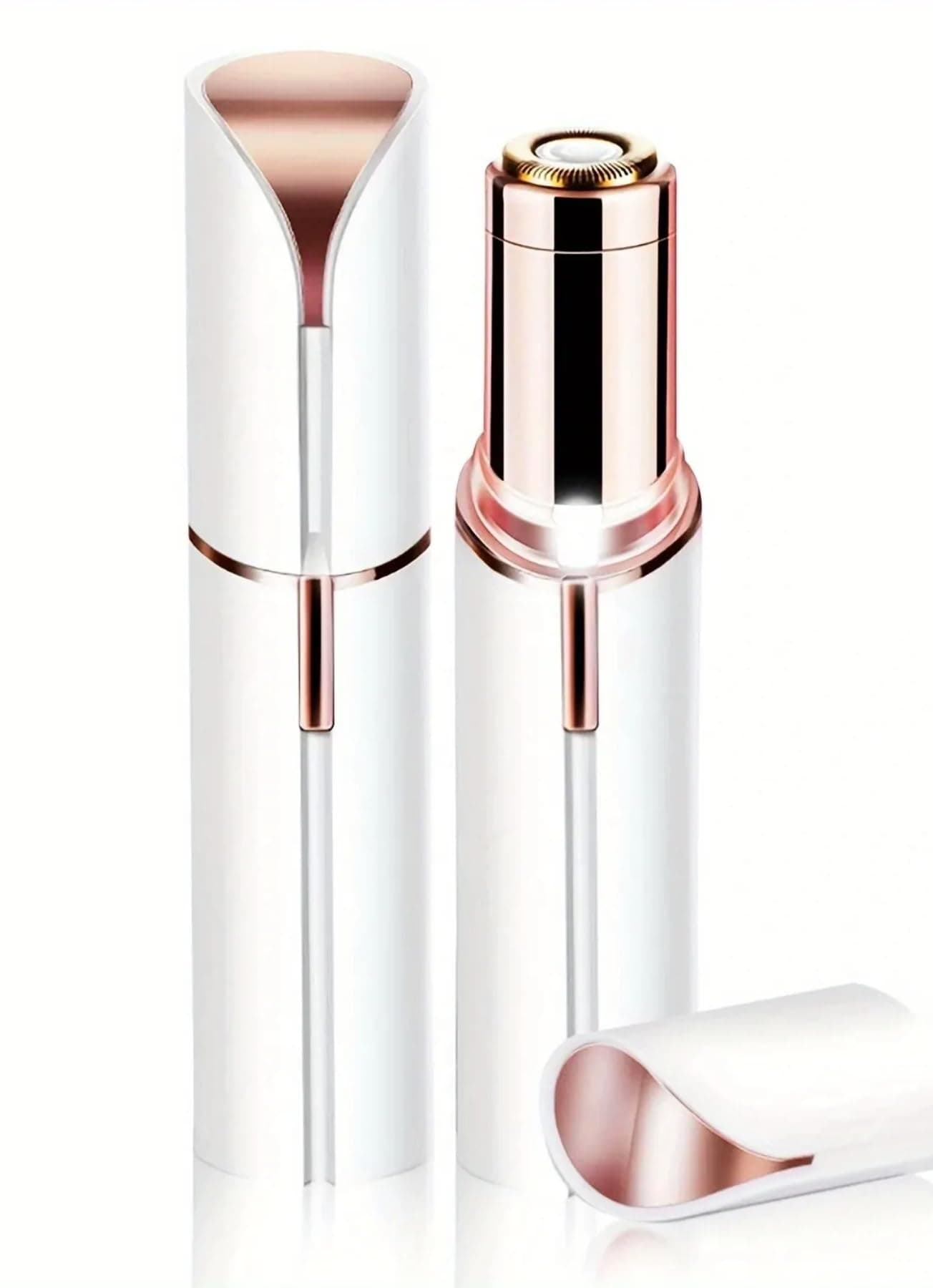 Painless Hair Remover for Women. Rechargable Waterproof Electric Facial Hair Removal Epilator Machine. Lipstick Shape Sensitive Areas Bikini Upper Lip, Chin, Eyebrow, Neck, Leg Shaver Trimmer