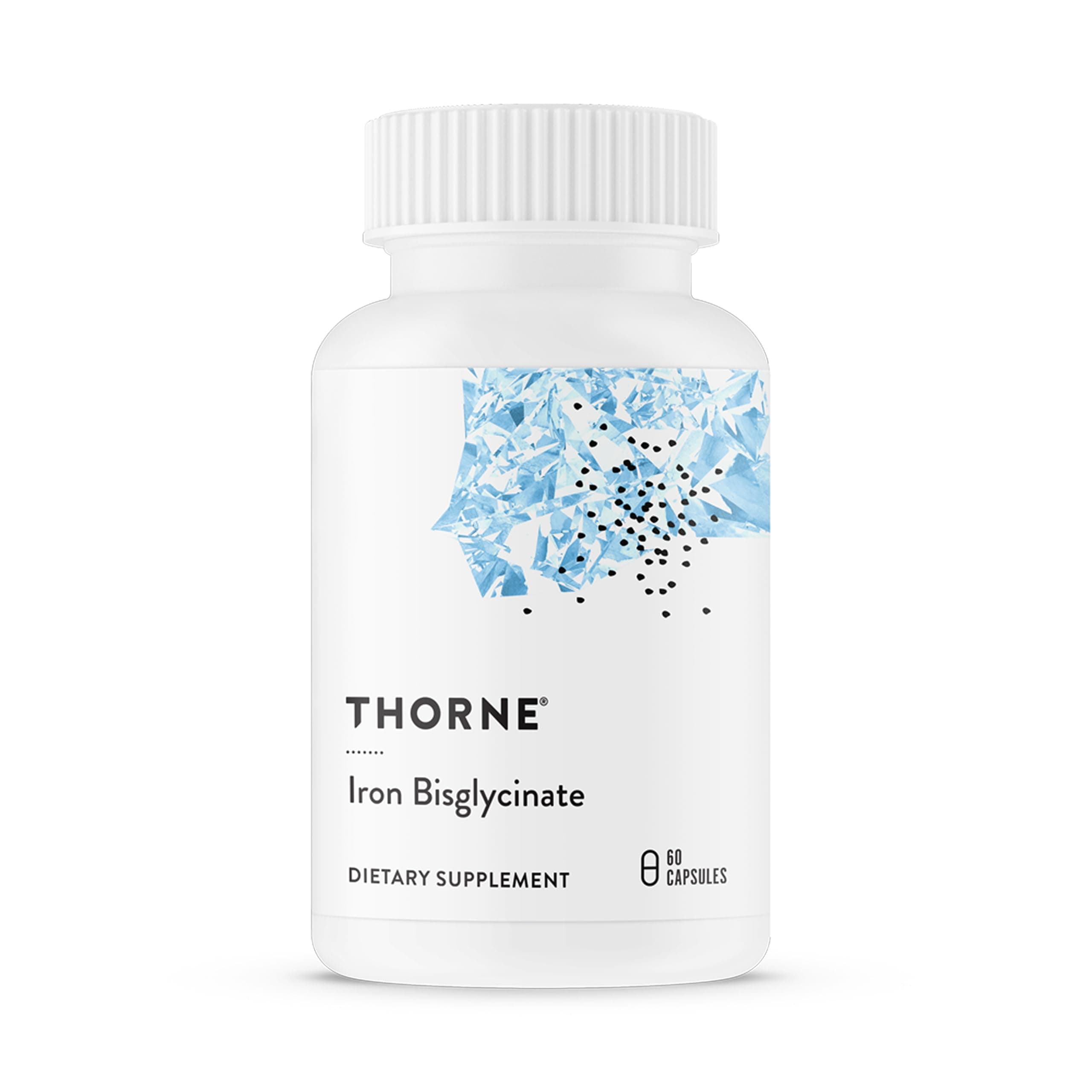 Thorne Iron Bisglycinate Supplement, 25 mg, 60 Capsules