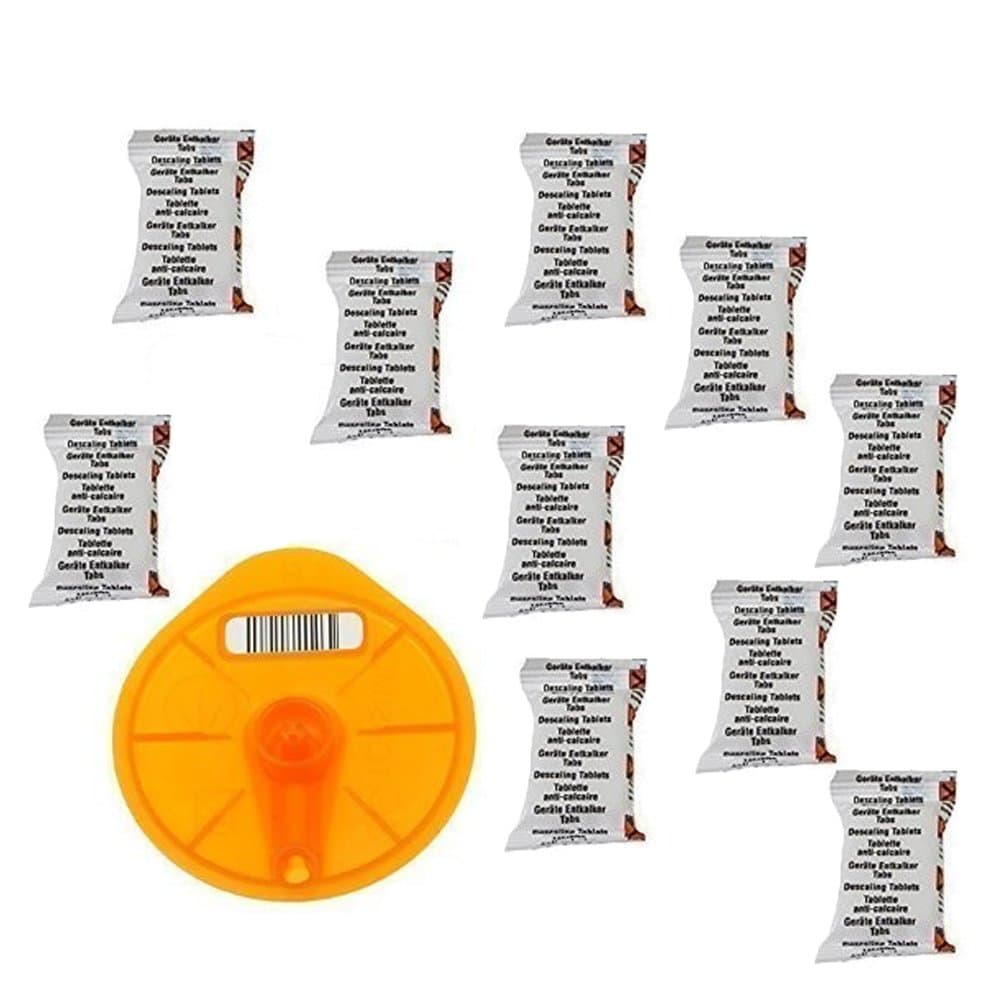 SUDS-ONLINE Bosch Tassimo TAS55 TAS43 TAS47 Service Cleaning Disk Disc & 10 Descaling Tablets