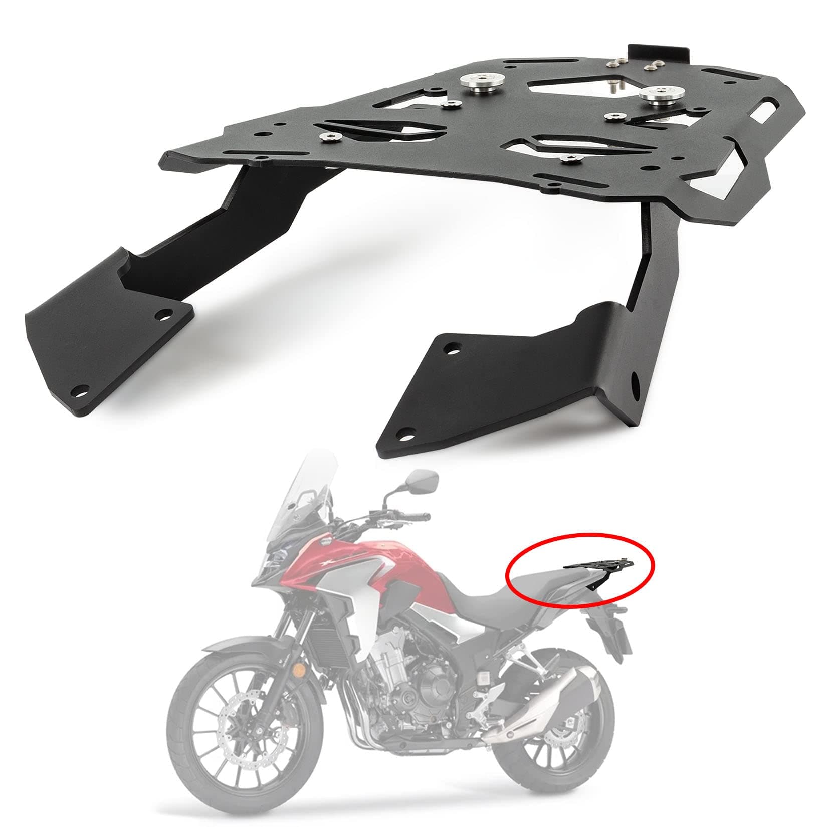 PSLER Luggage Rack for CB500X 2013-2023 and for CB400X 2021-2023 and for CB500F 2013-2018 and for NX400 NX500 2024, Rear Carrier Motorcycle Accessories
