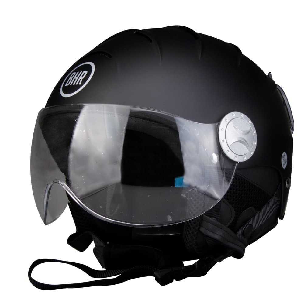 BHR 71455 Demi Jet Line Ski 820 Helmet, Matte Black, Size XL (61 cm)