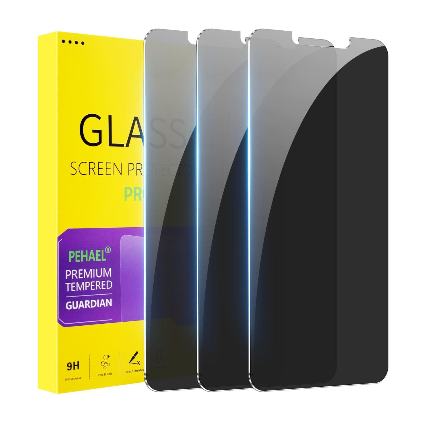 3 Pack for iPhone 11/iPhone XR Privacy Screen Protector Anti-Spy Tempered Glass Film 9H Hardness Easy Installation Bubble Free [6.1 inch]