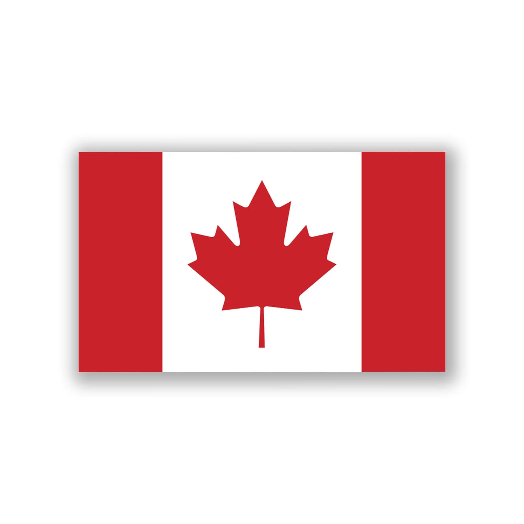 2-Pack Canada Flag Decal Stickers | Official Flag of Canada Stickers | 5-Inches by 3-Inches | Premium Quality Vinyl | PD400