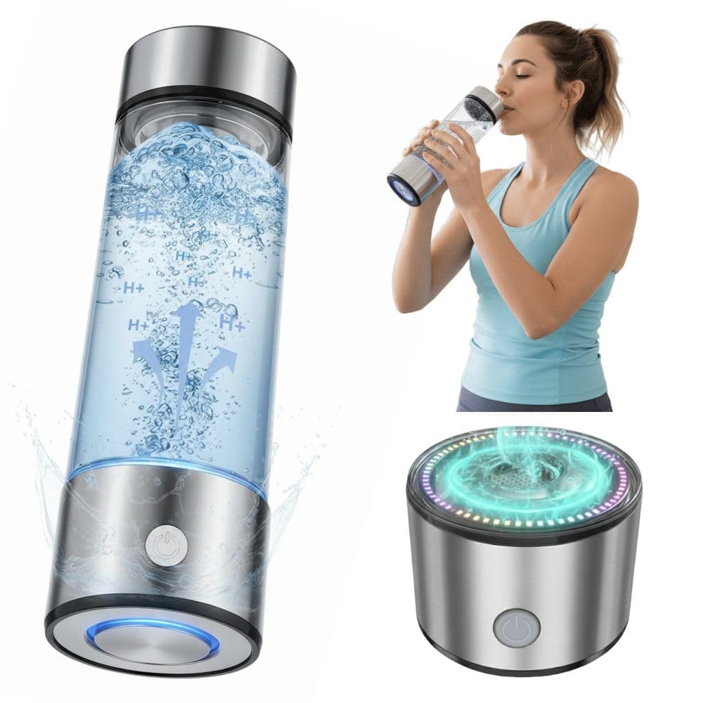 2026 New Hydrogen Water Bottle, Rechargeable Portable Hydrogen Water Machine Generator, Hydrogen Water Ionizer Machine for Home Office Travel with Charger