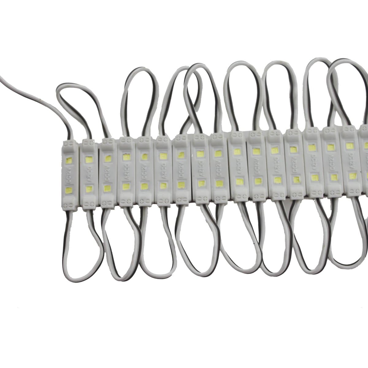 Super Bright 200pcs Mini 2835 2 LED Module DC12V Waterproof Decorative Light for Letter Sign Advertising Signs with Tape Adhesive Backside (White)