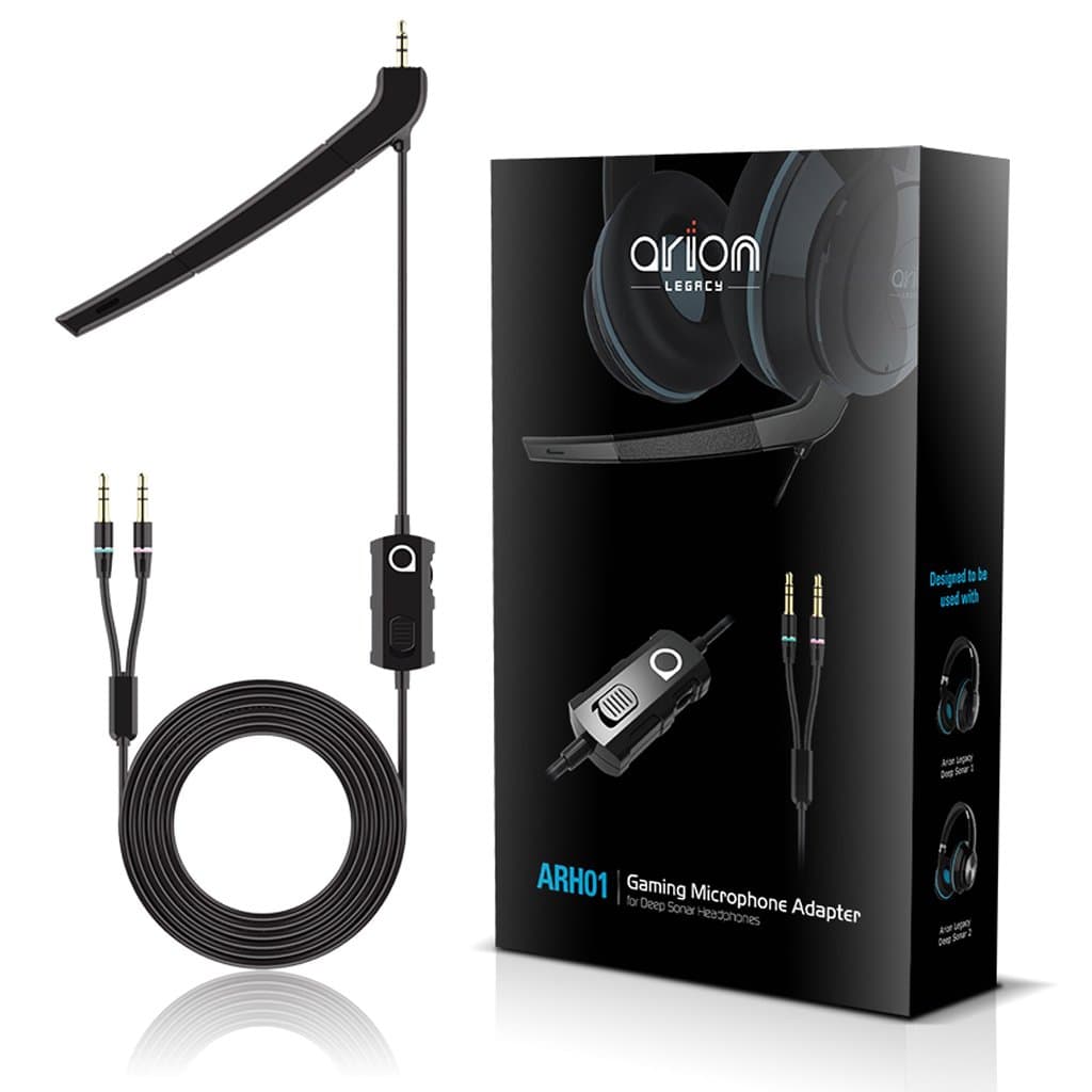 Microphone Add-On for Deep Sonar Headphones Works with PC, Laptop, Gaming, VoIP and more