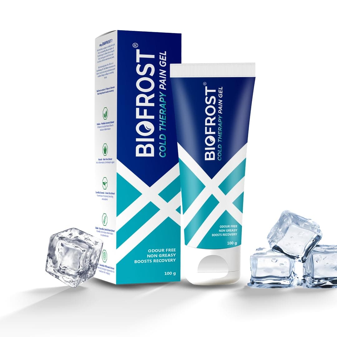 BioFrost Cold Therapy Pain Relief Gel 50g | Soothing Cooling Relief for Muscle Recovery, Joint, Back, Knee & Sports Pain | Fast Absorbing Formula